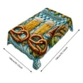 thumbnail image 3 of Washable Rectangular Oktoberfest Beer Pattern Tablecloth 140x140cm, Decor Fabric For Patio Kitchen Garden Party, 3 of 4