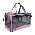 thumbnail image 2 of Cififendec Breathable Pet Carrier Bag, 18.11"×11.81", Foldable Portable Mesh Travel Handbag for Small Dog Cat Outdoor Walking Airline Approved Transport Tote, 2 of 5