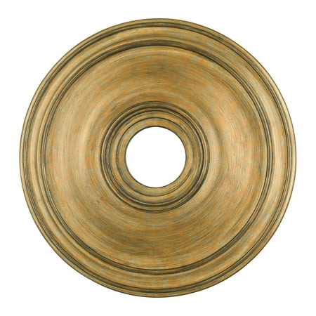 Livex Lighting Ceiling Medallion in Aged Brass Antique Gold Leaf