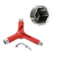 thumbnail image 3 of Unique Bargains All-In-One Skate Tool Multi-Function Portable Skateboard Tool Y Tool, Red, 3 of 4