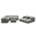 thumbnail image 1 of Noble House Santa Rosa 10 Piece Outdoor Wicker Sectional Sofa in Gray and Silver, 1 of 90