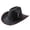 1-Grey747, variant on XIAOCHA Feather Accent Cowgirlhat Womens Adjustable Hat Band Outdoor Rodeo Western Cowboy Hat,Grey