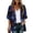 Dark Blue, variant on 4th of July Lightweight Cardigans for Women Red White Blue Half Sleeve Patriotic Kimono Cover Ups Summer Tops Wine S