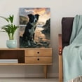 thumbnail image 5 of Border Collie Floral Dog Canvas Print Wall Art for Living Room Bedroom Kitchen Office Entryway Wall Decor, 5 of 8