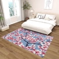 thumbnail image 3 of 4x8ft Cherry Blossom Rug For Bedroom - Cherry Blossom Rug - Japanese Pink Floral Area Rug - Girls Rugs - Soft Washable Non Slip Low Pile Flower Carpet, 3 of 7