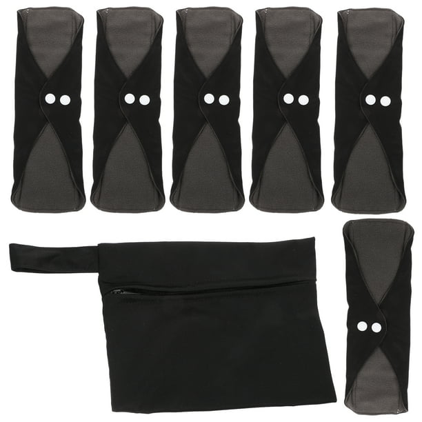 1 Conjunto de almohadillas sanitarias lavables Mujeres Mats de enfermería Pasteles menstruales reutilizables