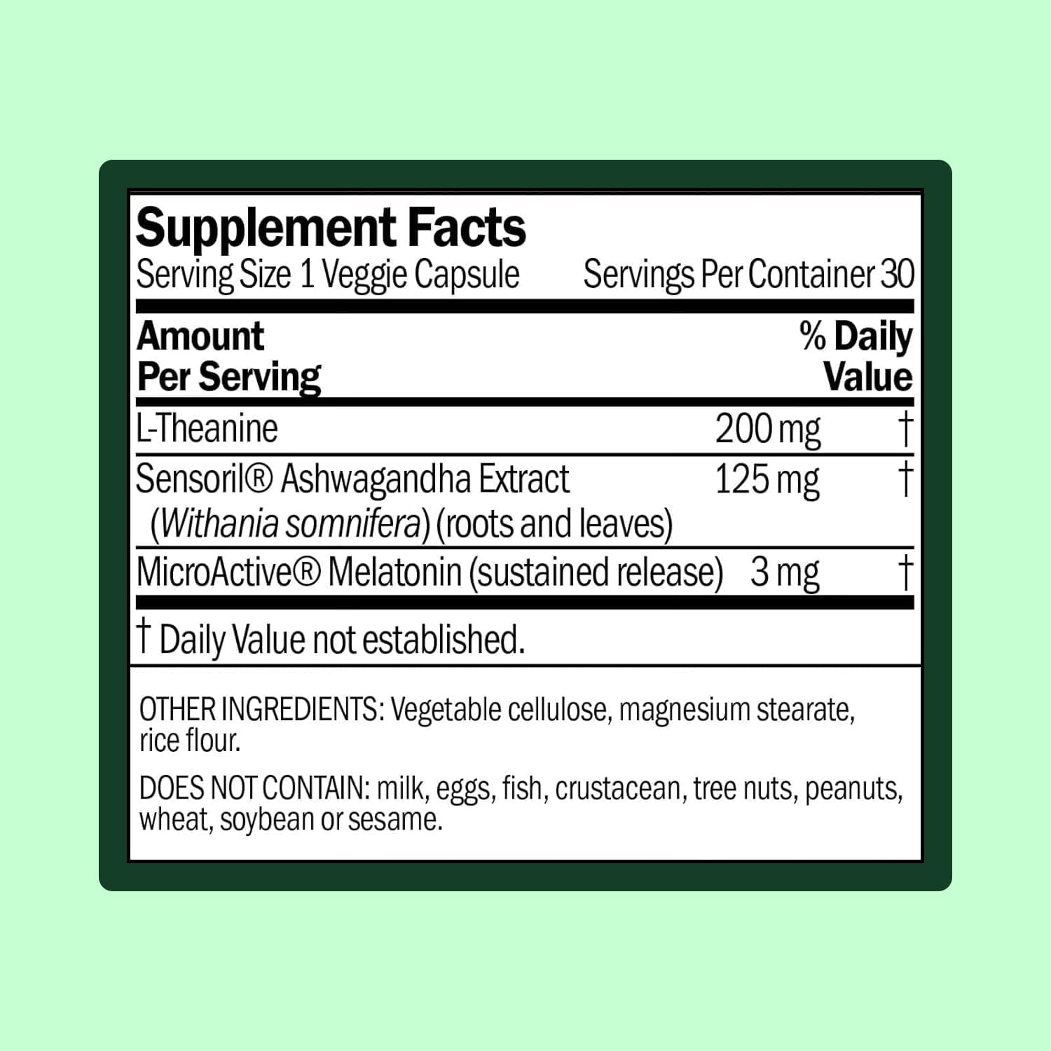 WellWithAll Sleep Support with Sustained-Release Melatonin, Ashwagandha & Theanine | 30 Capsules