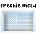 thumbnail image 2 of American Flag Freshie Silicone Mold 3 x 4.5 x 0.8 Patriotic USA 4th of July Scented Aroma Beads Supplies Resin, Car Candles, Soap Oven Safe Bake Heat Resistant to 400 F, 2 of 6