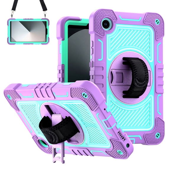 Rugged Case for Lenovo Tab K9 / Tab One 8.7" (TB305FU / TB305XU 2025), Heavy Duty Shockproof Cover with 360° Stand, Hand & Shoulder Strap