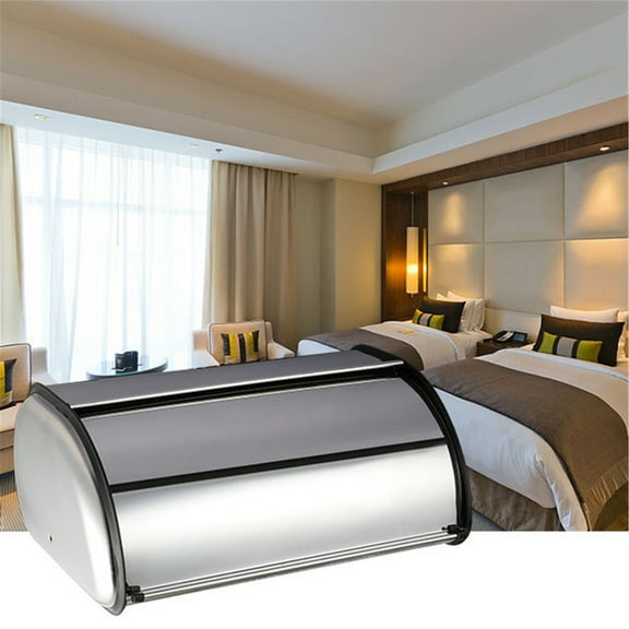 Kitchen Storage Containers Roll Top Bread Bread Holder Container for Kitchen Counter Multipurpose Bread Box Bread for Homes Baked Goods