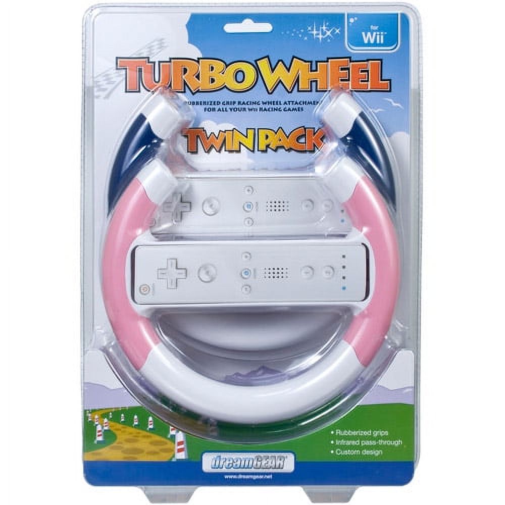 Dreamgear Wii Turbo Wheel Twin Pack, Blue/Pink - image 2 of 2