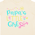 thumbnail image 4 of Inktastic Papa's Little Girl with Hearts Flower and Butterfly Girls Toddler T-Shirt, 4 of 5