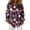 Dark Purple, variant on Womens Pumpkins Skull Prints Halloween Blouse Long Sleeve Button Down Halloween Pattern Casual Tops Gold 3XL