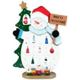 thumbnail image 2 of Northlight Snowman Cut-Out with Miniature Ornaments Merry Christmas Decoration - 10.25", 2 of 9