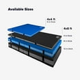 thumbnail image 3 of We Sell Mats 4 Inch thick Bifolding Gymnastics Crash Landing Mat Pad, Safety for Tumbling, Back Handspring Training and Cheerleading, 4 ft x 4 ft, Blue, 3 of 5