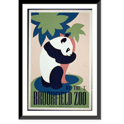 Historic Framed Print, Brookfield Zoo. By the L".Long.", 17-7/8" x 21-7/8"