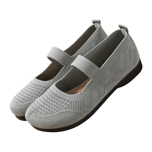 Zapatos para mujer, planos multicolores con punta redonda, zapatillas suaves, informales, para correr, botas vaqueras