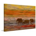 thumbnail image 2 of Herd Walking by Parvez Taj Painting Print on Wrapped Canvas, 2 of 5