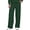 16# 1Pack:Dark Green, variant on Womens Plus Size Waffle Knit Sweatpants High Waist Wide Leg Loose Comfy Pants with Pockets Casual Athletic,Black,US Size 2XL