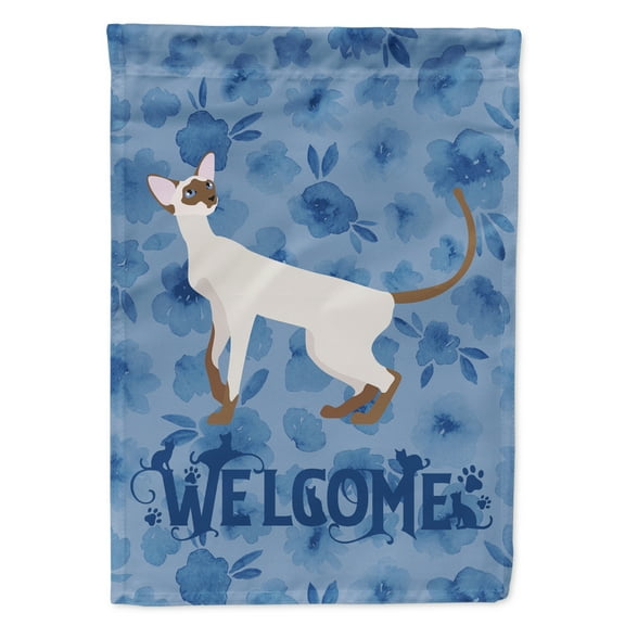 Carolines Treasures CK4860GF Colorpoint Shorthair Cat Welcome Flag Garden Size Small multicolor