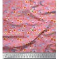 thumbnail image 1 of Soimoi Rayon Crepe Fabric Vegetable,Burger & Pizza Food Decor Fabric Printed Yard 46 Inch Wide, 1 of 3