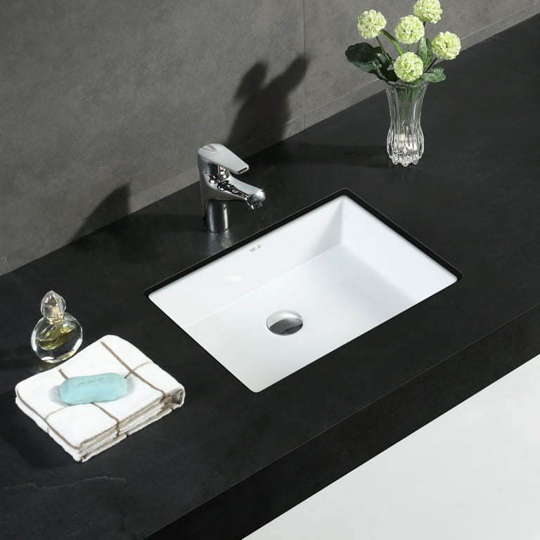 MEJE #T2014 -19.5 inch Rectangle Undermount Bathroom Sink 