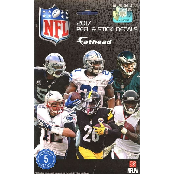 Fatheads 2017 NFL Tradeables Mystery Pack (5 Vinyl Decals)