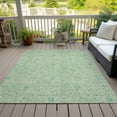 thumbnail image 6 of Addison Rugs Chantille Indoor/Outdoor Transitional Floral Sage Washable Rectangle Rug, 2'6" x 3'10", 6 of 6