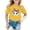 Yellow, variant on YAYUBA Toddler Girl Tops Fall Graphic T-Shirts Round Neck Back To School Shirt Loose Pullover Tops Preppy Toddler Clothes for Girls, 8-9 Years, Green
