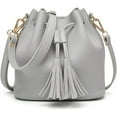 thumbnail image 1 of LHSHID Mini Sac Seau pour Femmes Sac à Main en Cuir avec Cordon de Serrage Sac à Bandoulière Rétro Portefeuille avec Bretelles Réglables, 1 of 7