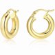 thumbnail image 1 of Chenchen 14K Gold Plated Hoop Earrings for Women Hypoallergenic Thick Chunky Hoop Earrings Lightweight Tube Design, 1 of 1