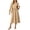 Khaki, variant on Long Sleeve Dresses for Women 2026 Round Neck Wedding Guest A-Line Maxi Dresses Elegant Polka Dots Pretty Party Long Dress Black S