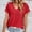 Red, variant on Womens Short Sleeve Blouses O Neck T Shirt Dressy Casual Tops plus Size T Shirts Casual T Shirt Top Long Sleeve Polyester Spandex Plain Long Sleeve Shirt Women Space Pack Tennis Shirt Women Mod Bod
