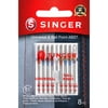 SINGER Assorted Size Universal Regular & Ball Point Sewing Machine Needles (8 Pack)