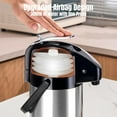 thumbnail image 5 of Ratrabas Upgraded Airpot Coffee Carafe with Double Pump, Stainless Steel Drink Dispenser for Hot/Cold Beverage with Lazy Susan Base, Coffee Termos Para Cafe for Hot Cocoa for Parties, 5 of 8