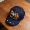 thumbnail image 2 of WKSCLPAI 250 Anniversary USA Hat, Eagle Liberty Cross United States 250th Anniversary Hat, American Flag Printed Patriotic Cap 250 Years Baseball Cap(Blue), 2 of 5