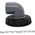 thumbnail image 2 of Plastic Barrel Cover 163mm 90 Degree Rain Water Barrel Cover Cap, 2 of 4