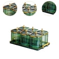 thumbnail image 6 of WeiLaiKeQi Divided Nut Jars Set with Tray Snack Candy Jars for Wedding Dining Room Home Fruit Green, 6 of 9
