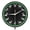 Green, variant on LED Lighting Deer Silhouette Wall Clock for Cabin Lodge Wildlife Home Decor Stag and Buck Metal Frame Wall Clock with Neon Light