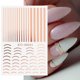 thumbnail image 3 of 541pcs Decoración Uñas Stickers Nail Tattoo Línea Oro/plata, 3 of 5