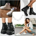 thumbnail image 5 of 4Pcs Shoe Charms Chains Strap Double Chains with Hollow Butterfly Pendants Lobster Clasps Decoration Accessories for Women Men Sneakers Casual Shoes Sandals Bags Belt Pocket, 5 of 5