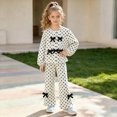 thumbnail image 2 of yboeqw 2‑Piece Outfit Set for Girl Bubble Long‑Sleeve Top Elastic Waist Pants Cute Casual Clothes for Little Girls,Size 3-4 Years, 2 of 8