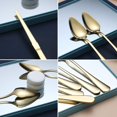 thumbnail image 3 of QZS Gold Kitchen Tool,Reusable Stainless Steel Grapefruit Spoons for Lemon,Portable Grapefruit Knife with Thick Gauge Handle for Melon Lime Pitaya, 3 of 6