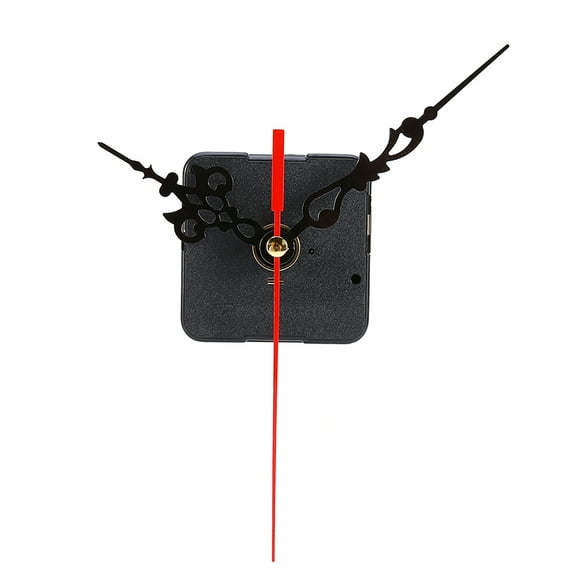 Ensemble de mouvement d'horloge bricolage à quartz, kit de pièces de rechange de mouvement à piles de mécanisme noir pour réparer ou fabriquer une horloge.