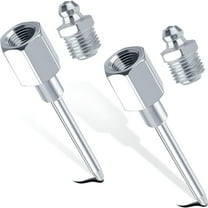 ZEPARO Grease Gun Needle Tip Nozzle 2 Set Narrow Needle Nose Grease Adapter