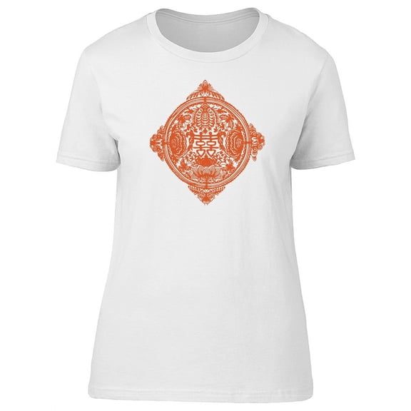 Chinese Artistic Pattern T-Shirt Women -Image by Shutterstock, Female Medium