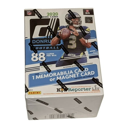 2020 Panini Donruss Football Trading Cards Blaster Box- 88 Cards | 1 Exclusive Memorabilia, 11 Rated Rookies | 3 (Best Place To Sell Trading Cards)