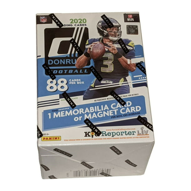 2020 Panini Donruss Football Trading Cards Blaster Box- 88 Cards | 1  Exclusive Memorabilia, 11 Rated Rookies | 3 Inserts