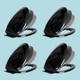 thumbnail image 2 of Renovator's Supply Black No Slam Easy Close Plastic Elongated Toilet Seat Set of 4, 2 of 4