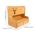 thumbnail image 2 of OUNONA  Desktop Storage Box Stand Glitter Tabletop Office Work Chocolate, 2 of 8